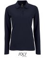 Dames Polo Sols Long-Sleeve Perfect French Navy